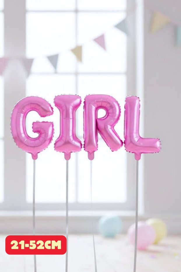 Girl Foil Balloon Girl Baby Shower Party Gender Reveal Gender Supplies Balloons