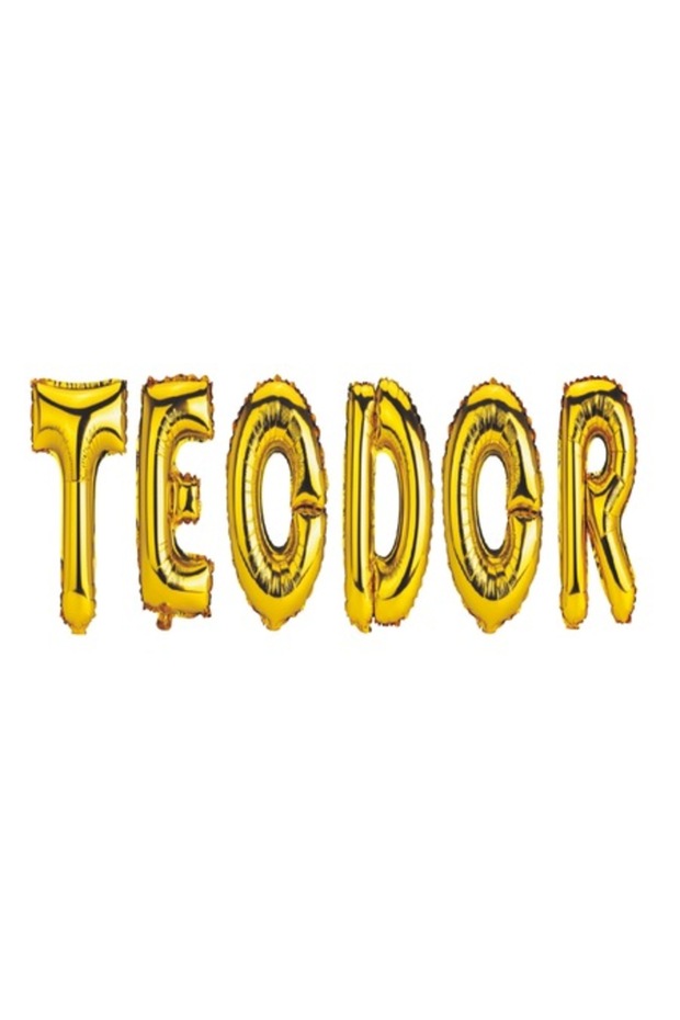 Set baloane 'Teodor', aurii, 40 cm - 1