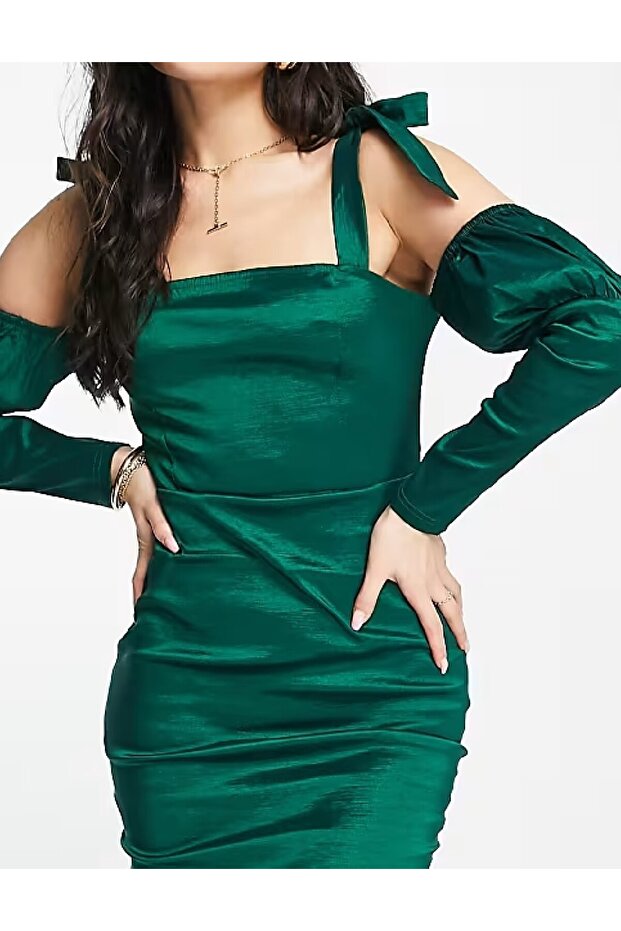 Rochie scurta, Verde - 2