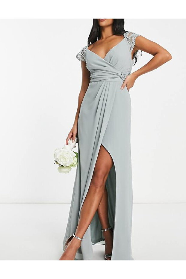 Rochie lunga, Verde - 1