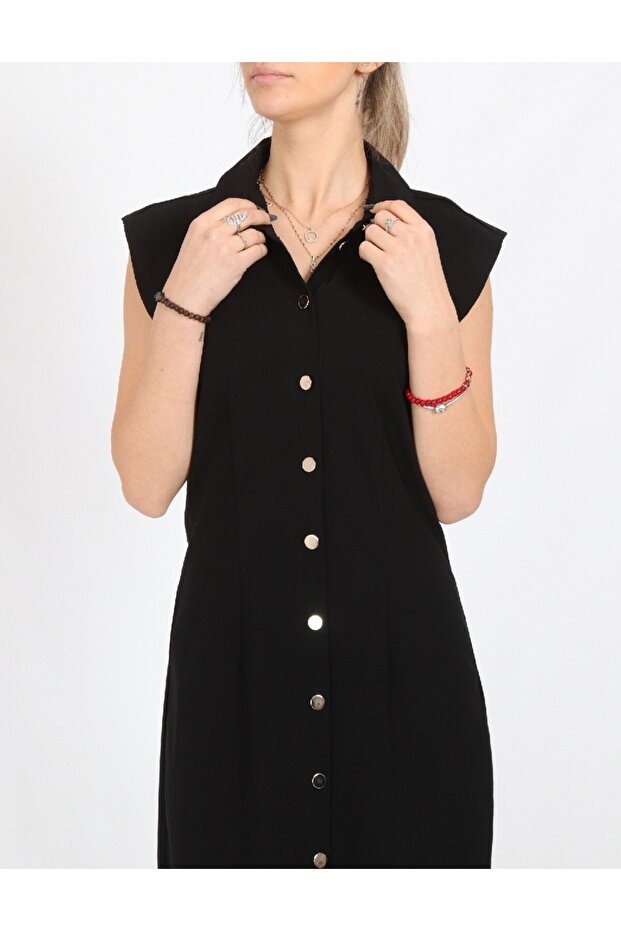 Rochie lunga, Negru - 2
