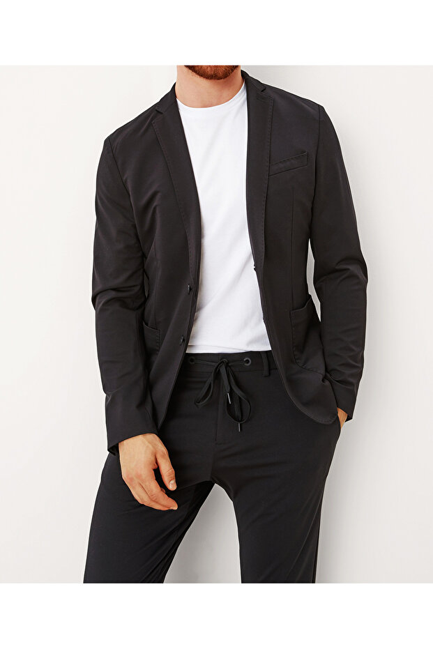 Jacket, Black - 1