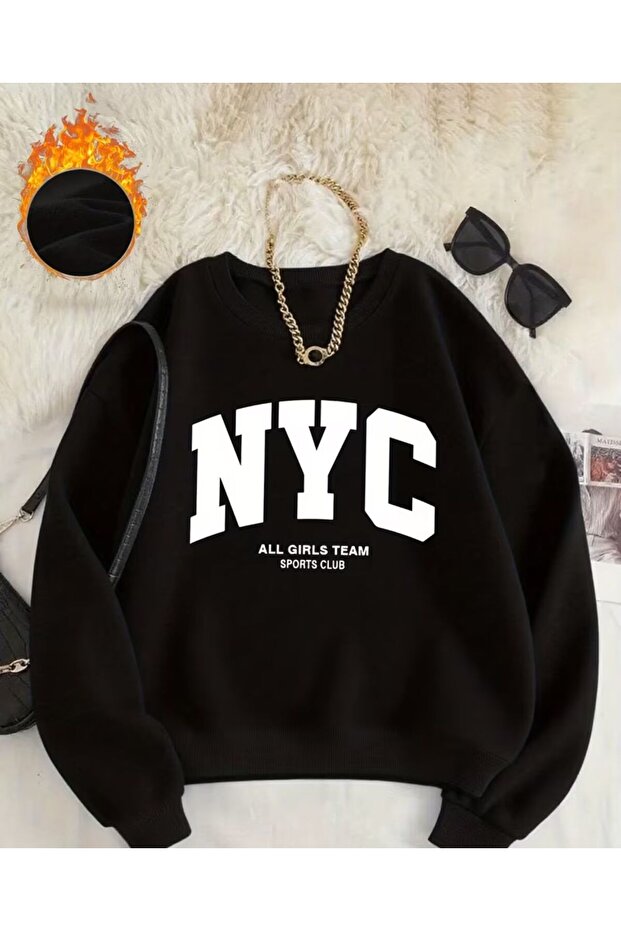 سترة رياضية مطبوعة لفريق NYC ALL GİRLS