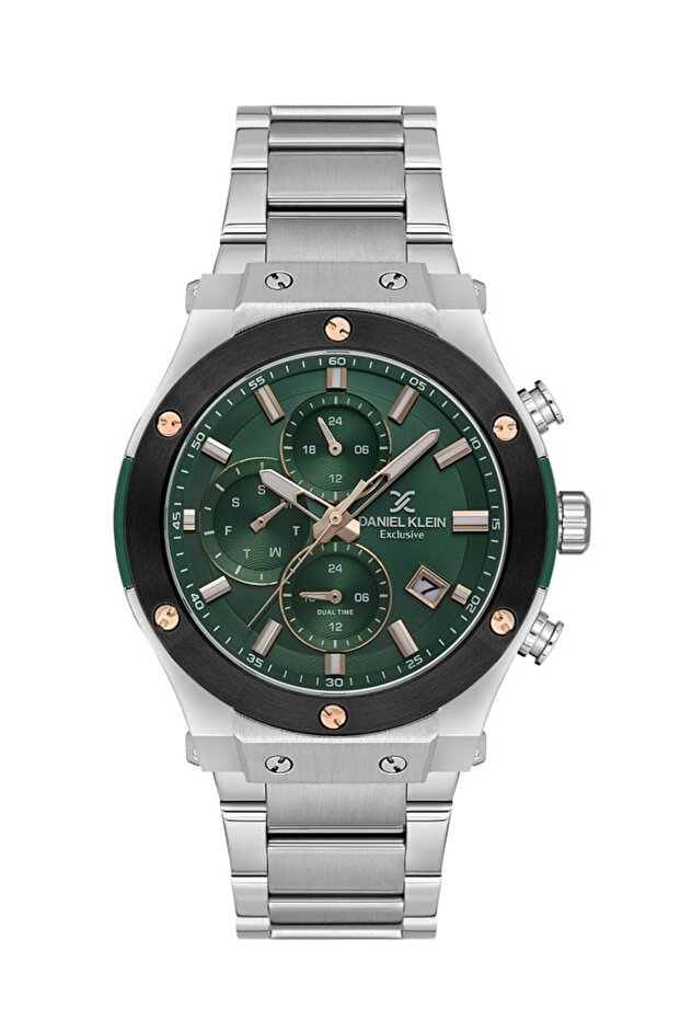 Dk.1.14227-4 Green Dial Metal Men's Wristwatch