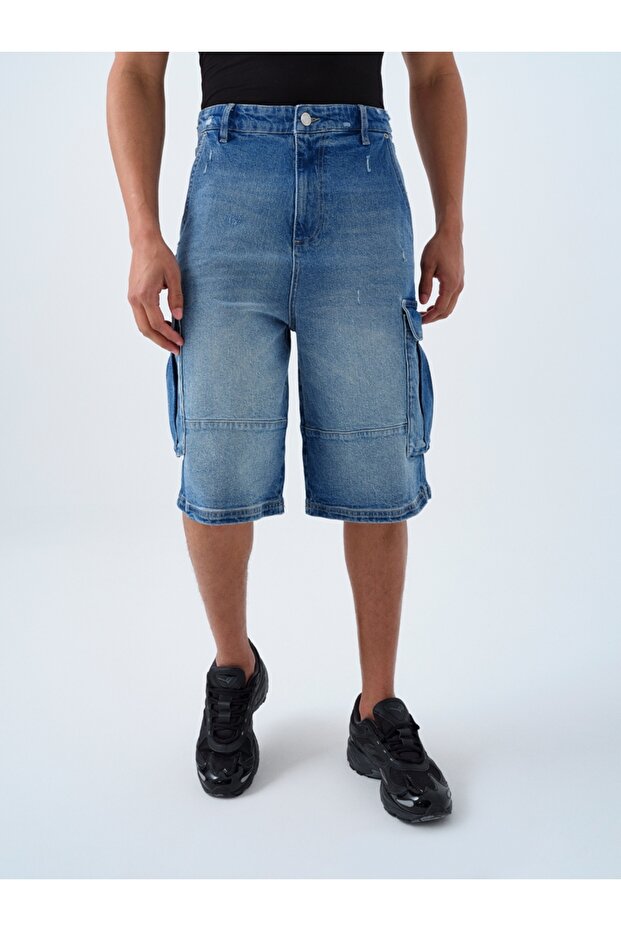 Baggy Fit Erkek Şort - 2