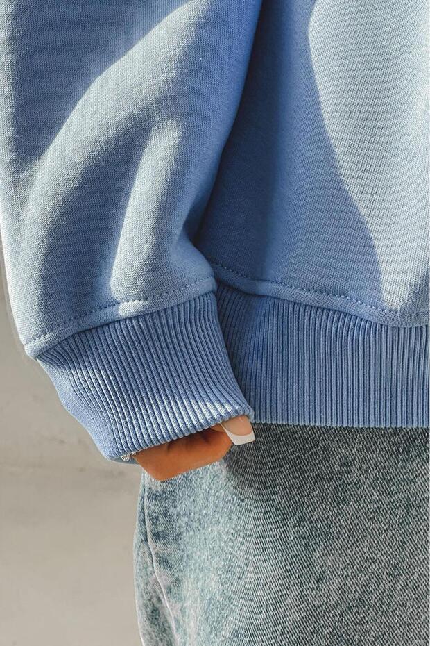 Mavi Bisiklet Yaka Basic Sweatshirt MG1559 - 4