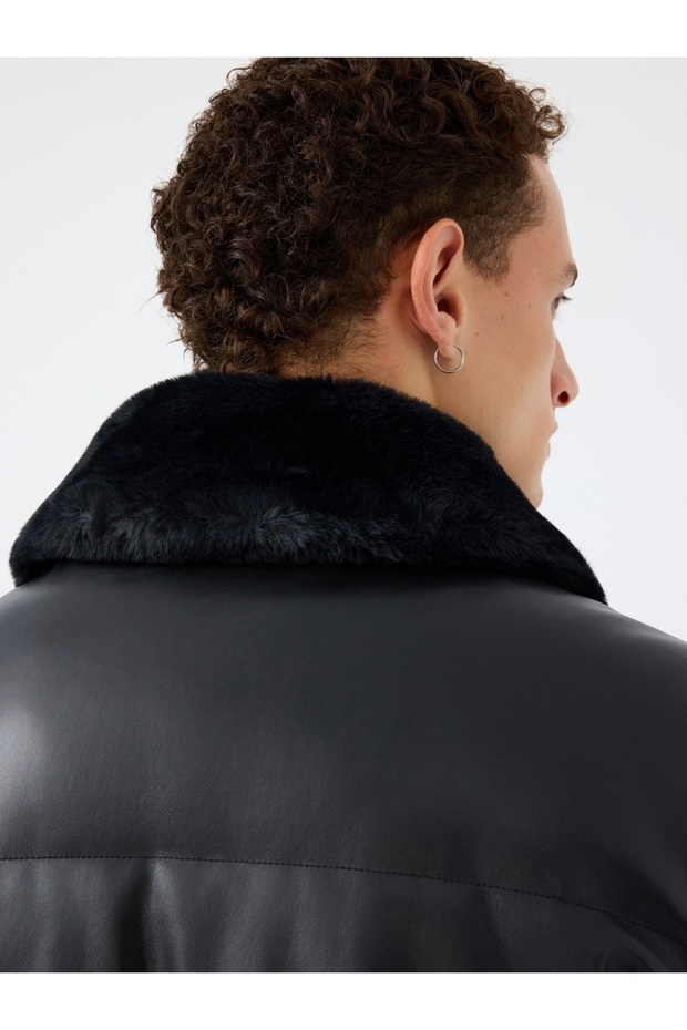 Regular Fit Erkek Mont Pu - 6