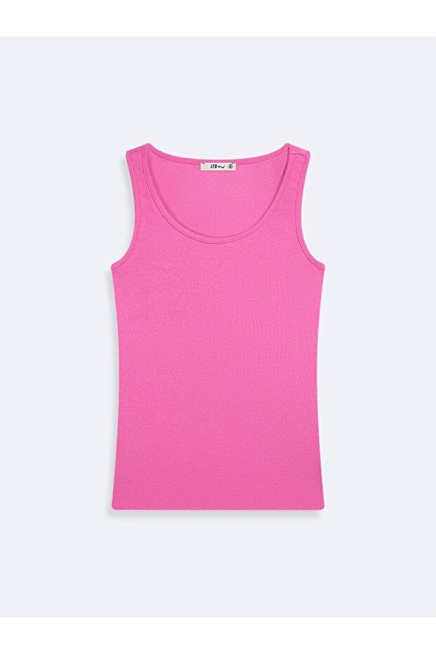 Kolsuz U Yaka Basic Pembe Atlet - 1