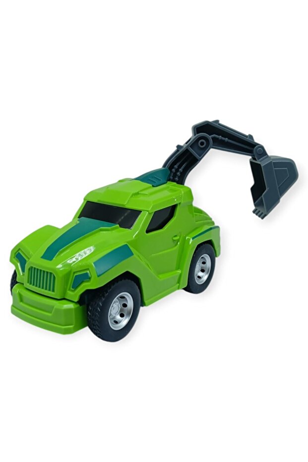 Friction Powered Construction Vehicles - Dinosaur Crane - Bh002 - Green (Lisinya)