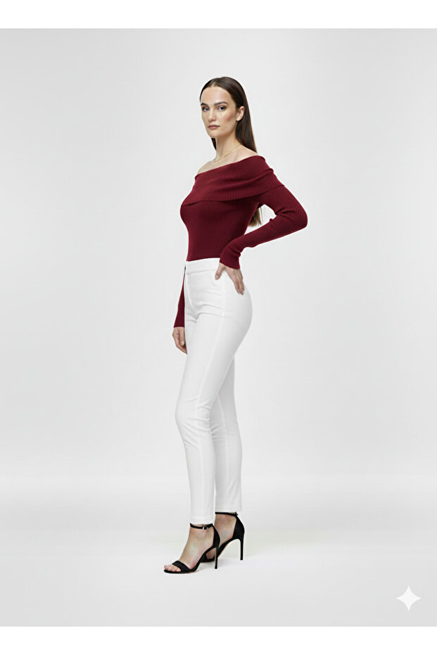 MADONNA YAKA BLUZ TRİKO - 2