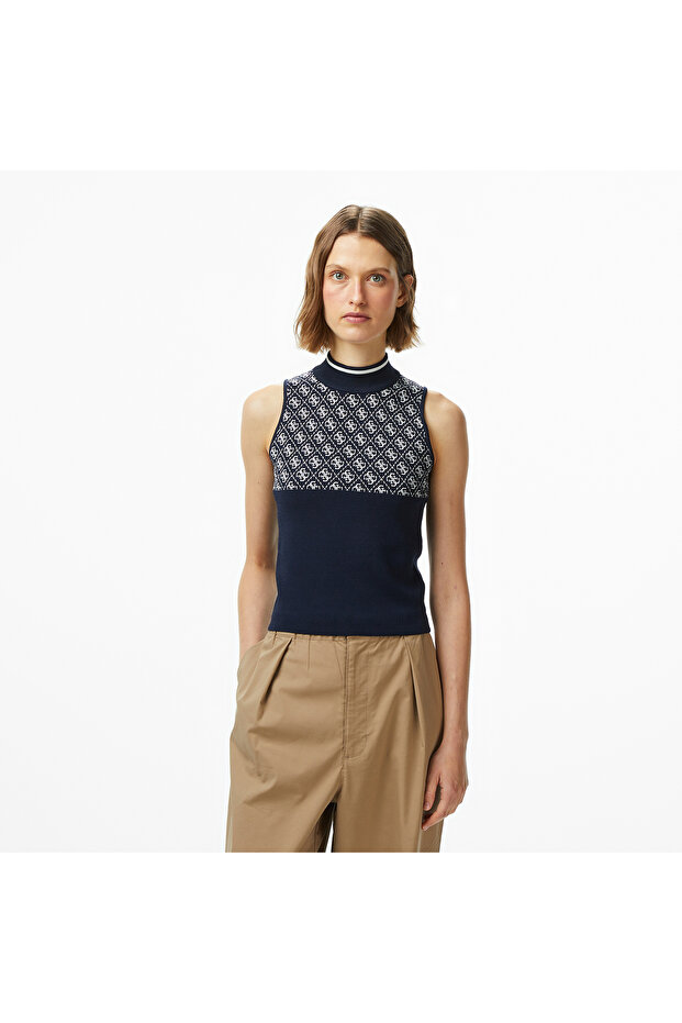 Lise Kadın Mavi Triko - 1