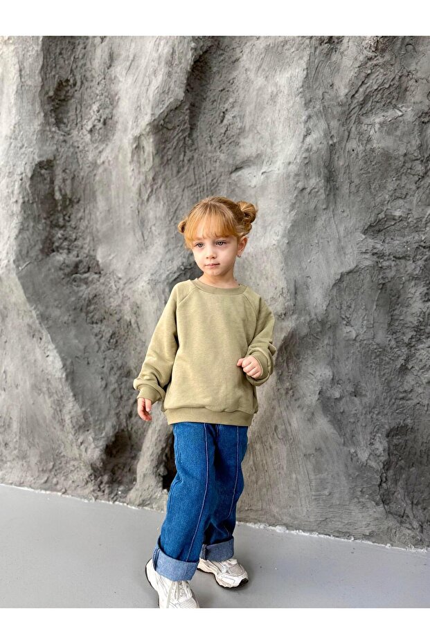 Oversize Sweat - küf yeşili - 1