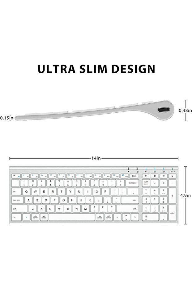 BK10 Bluetooth Keyboard - 5