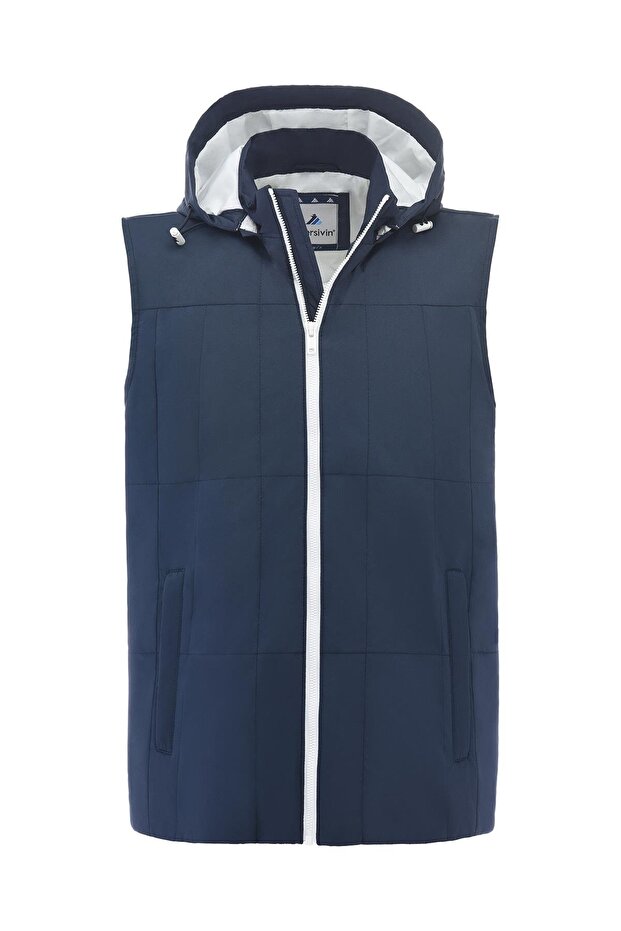 Men's Lined Transitional Hooded Vest