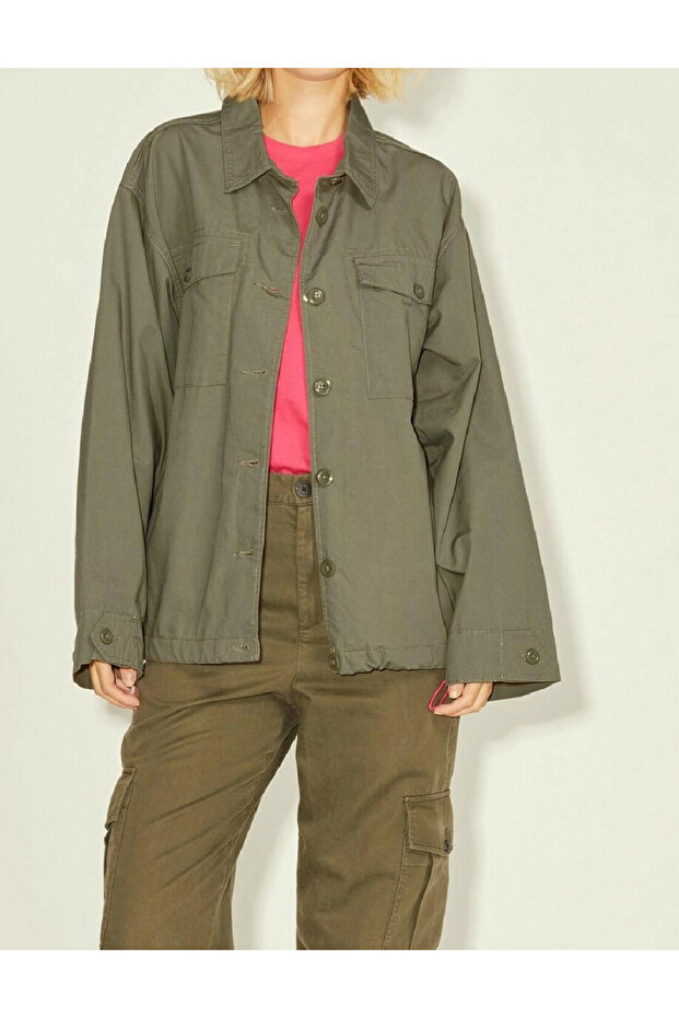 Jacket, Khaki - 1