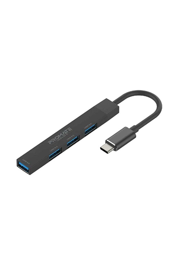 4-In-1 Type-C Sync/Charge Adapter With USB-A Adapter Black