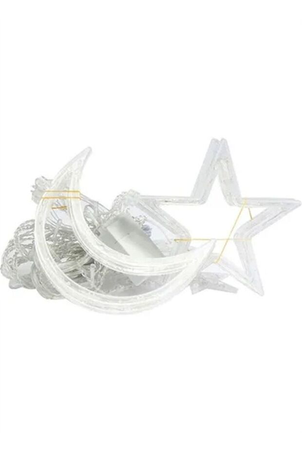 Star And Moon Light Chain 3.5m Warm White