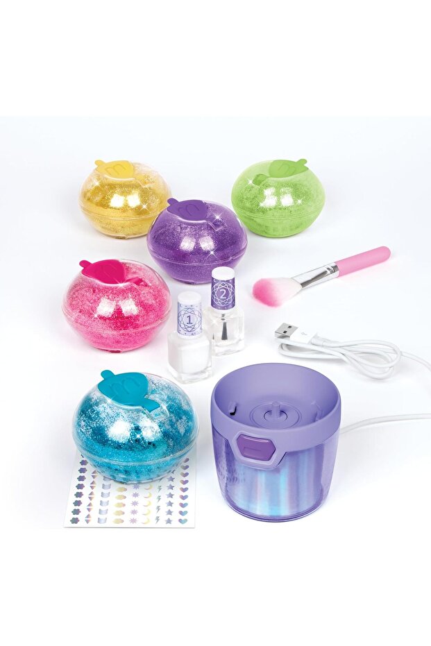 : Party Nails Glitter Nail Studio - DIY Kit, Decorate 500 Nails, 5 Mess-Free Glitter Pod - 3