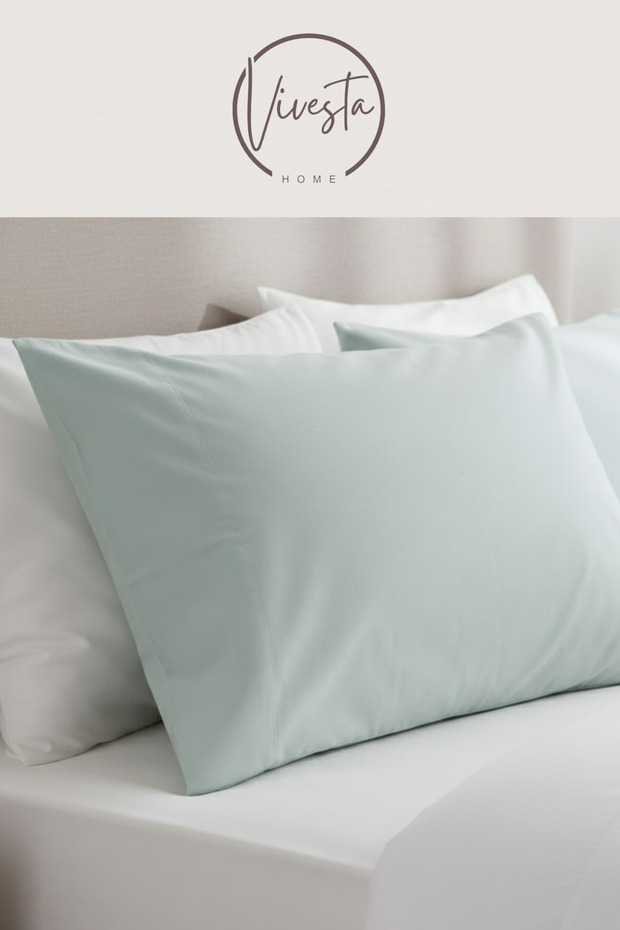 Set of 2 Pillowcases with Covers 50×70 cm – Durable, Soft Texture, Hotel Quality