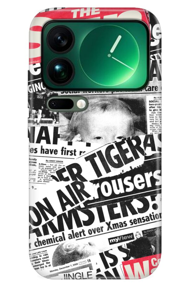 Xiaomi Mi 17 Pro Max Case Colorful Silicone Printed Tpu Newspaper News