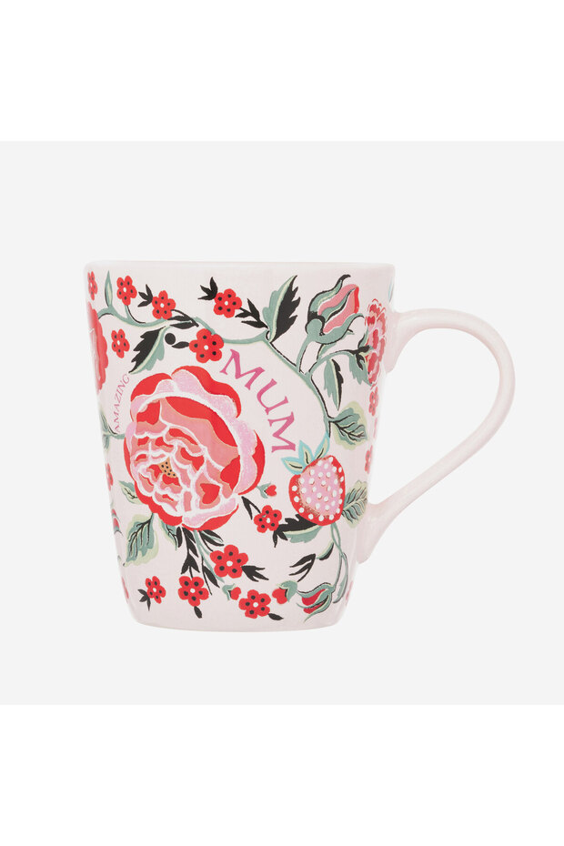 Strawberry Garden Red Porcelain Mug 375 ml