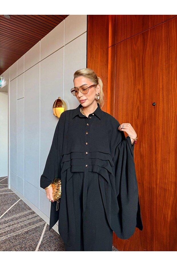 طقم مزدوج من موديل بانشو - 2