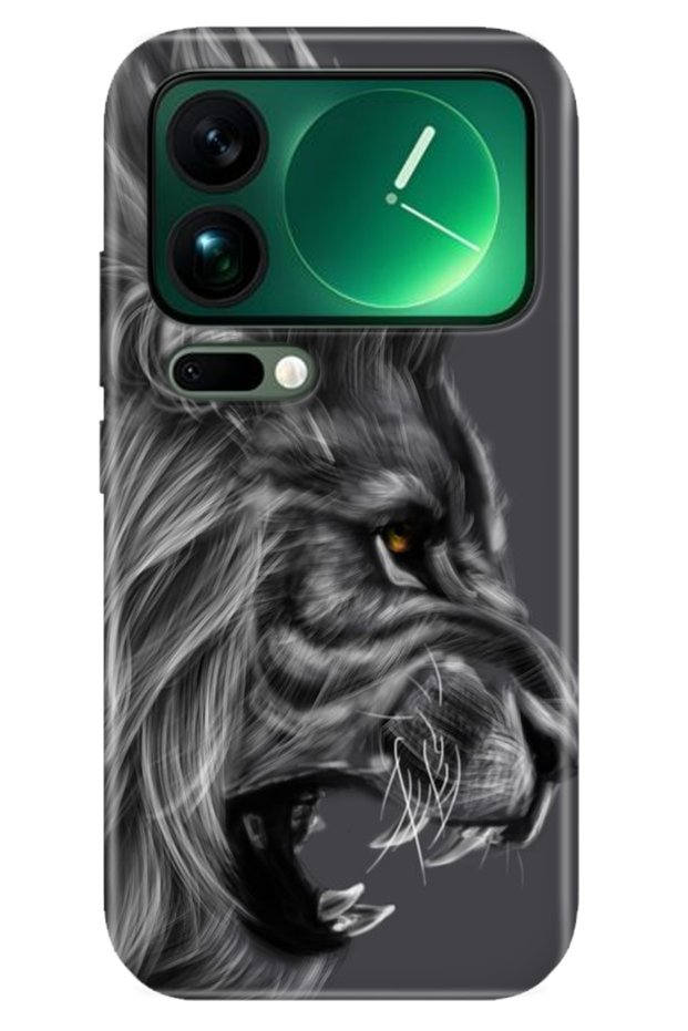 Xiaomi Mi 17 Pro Max Case Color Silicone Printed Tpu Black Lion
