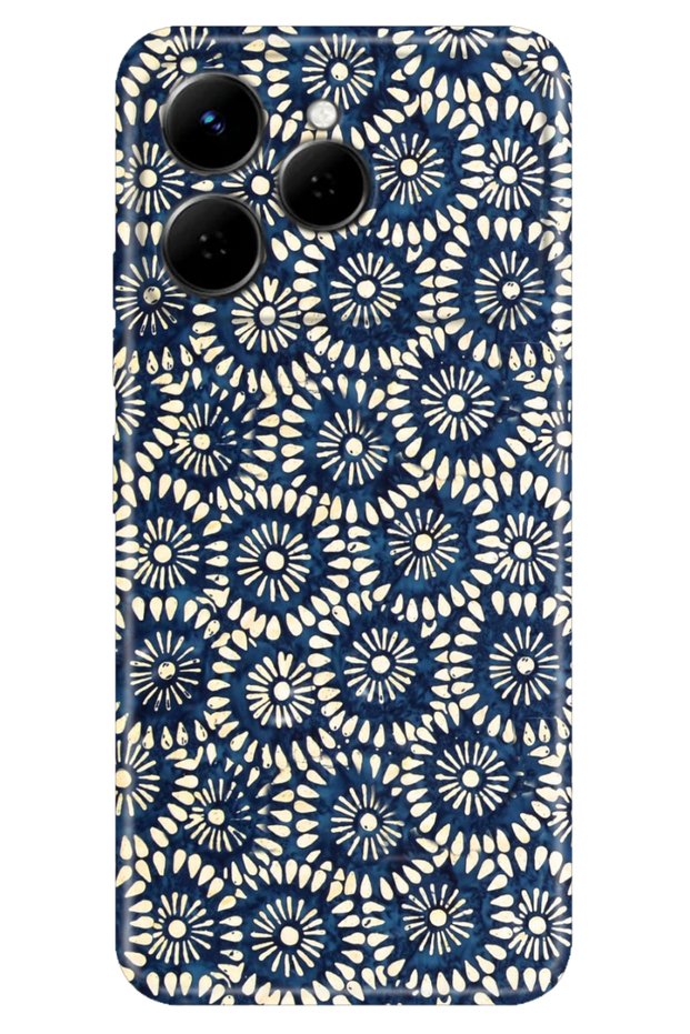 Case for Spark 40 4g (Km5N) Case Decorative Silicone Printed Cover Blue Touch