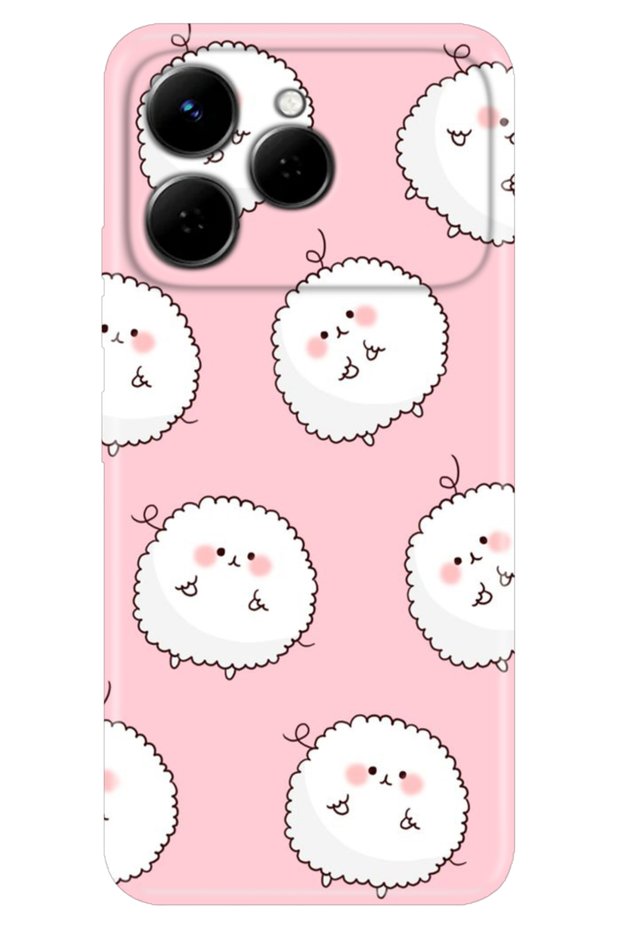 Case for Spark 40 4g (Km5N) Color Silicone Printed Tpu Chubby Lambs