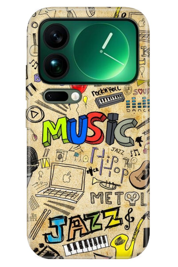 Xiaomi Mi 17 Pro Max Case Decorative Silicone Printed Cover 80's Music