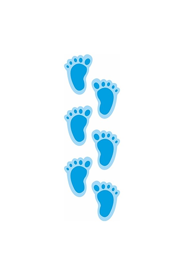 Footprint Sticker (20 Pairs - You Decide Which Word to Write)