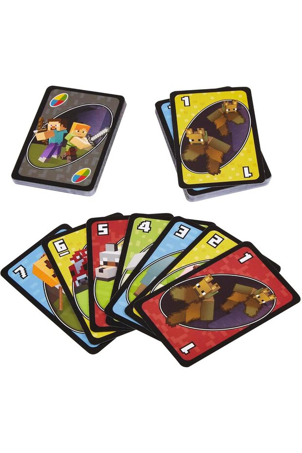 Mattel Games UNO World Card Game, Multicolor, Basic Pack - 8