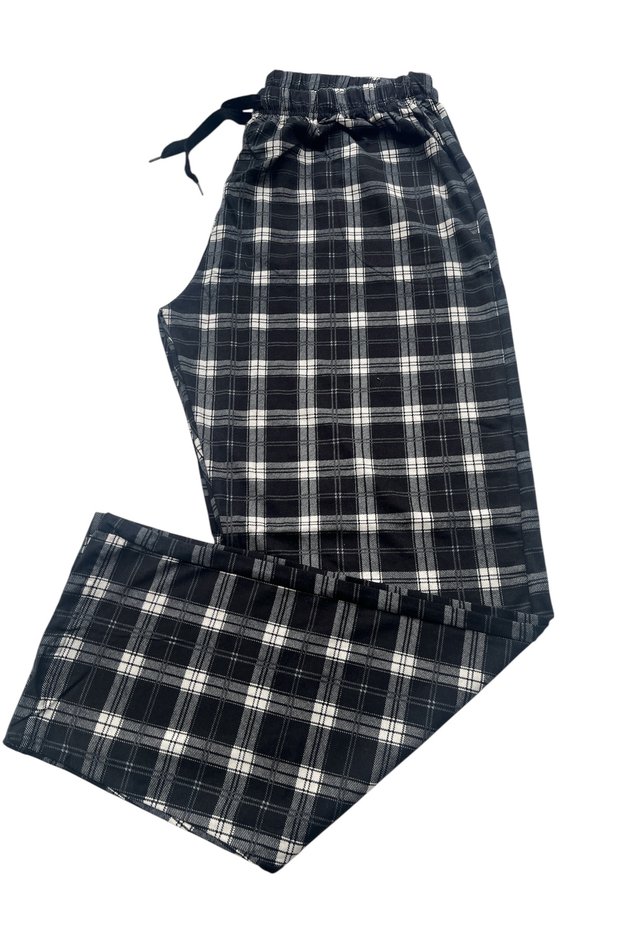 Printed Combed Cotton Single Pajama Bottoms