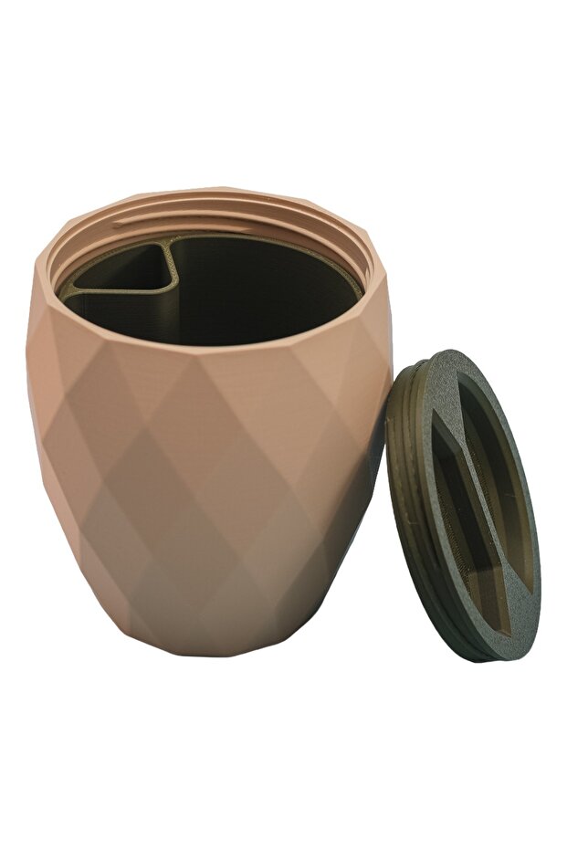 Portable Nut Container with Lid (with Shell Separation Compartment) - 5