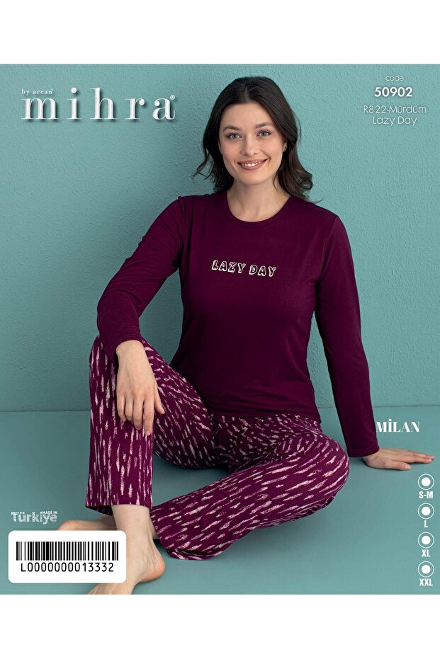 Σετ πιτζάμες Milan Basic Uzunkol PJT3901 - 1