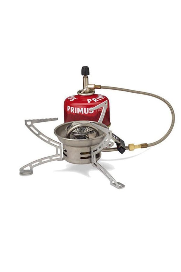 EasyFuel II Piezo Backpacking Stove, High-Power 3000W Remote Canister Gas Stove with Piezo Ignition, Stainless Steel Build & Stable Low Center of Gravity for All-Weather Outdoor Cooking
