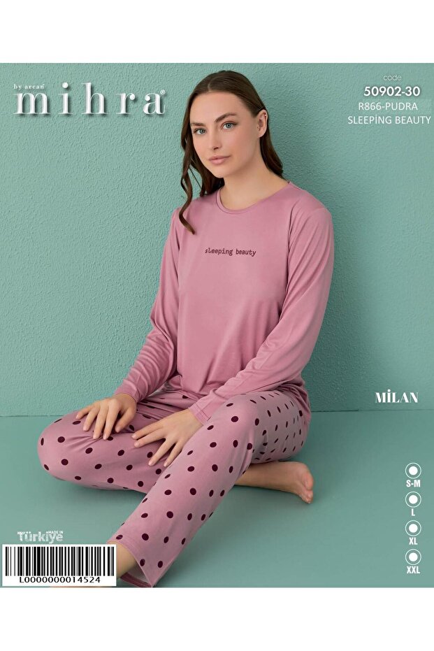 Σετ πιτζάμες Milán Basic Uzunkol PJT9401 - 1