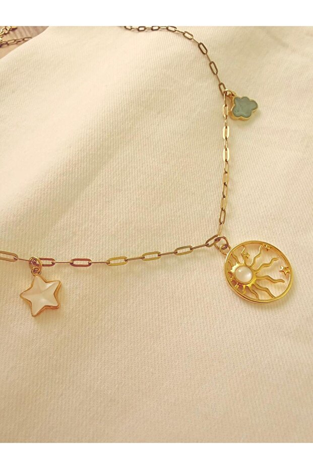 Special Design Sky Steel Necklace - Gold - Special