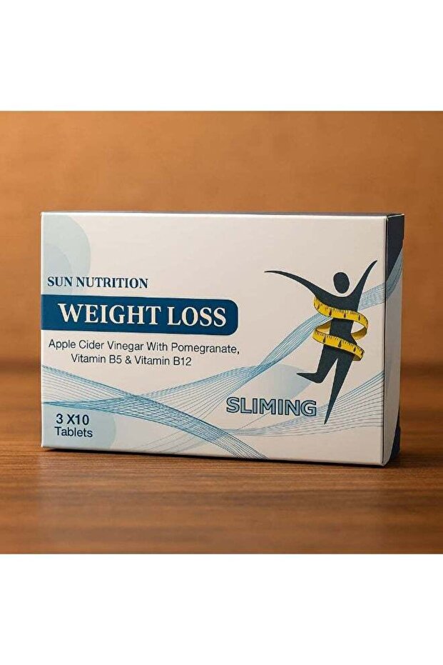 Weight Loss Tablets - Apple Cider Vinegar with Pomegranate, Vitamin B6 & Vitamin B12