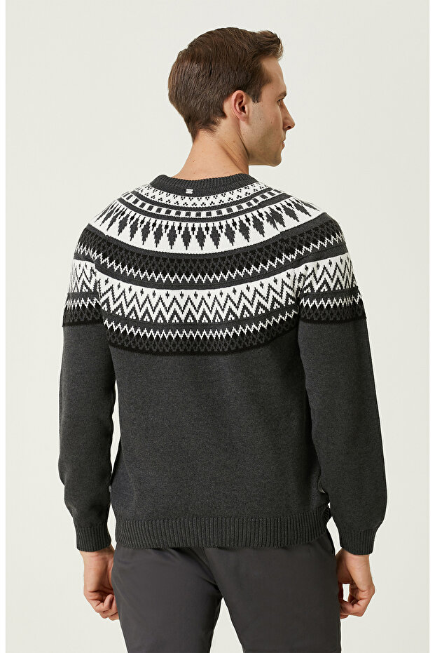 Antrasit Desenli Kazak - 5