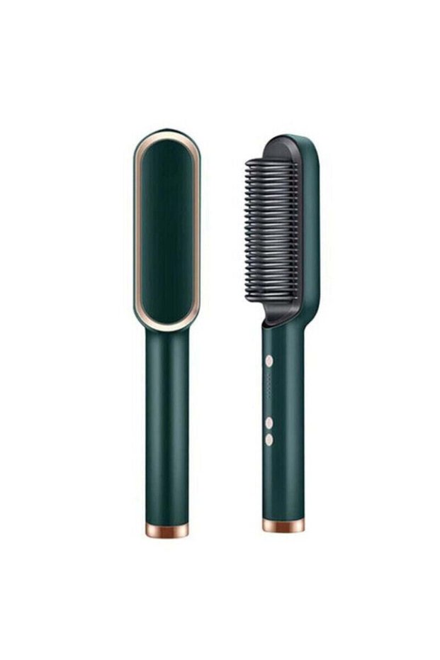 Unbranded 2-in-1 Hair Straightener Brush, 5 Temperature Settings, Fast 30s Heat