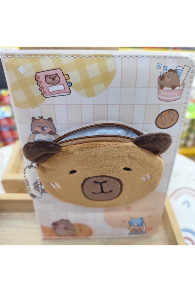 Capybara Peluş Cüzdanlı Defter - 1