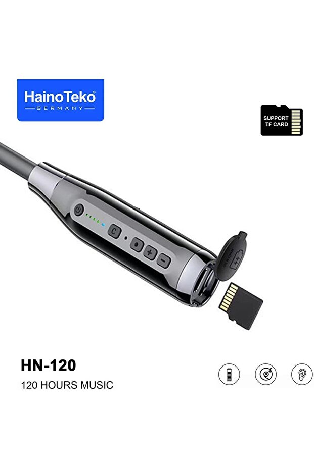 HAINOTEKO Bluetooth Neck Band 120 Hours Music With High Bass And ...