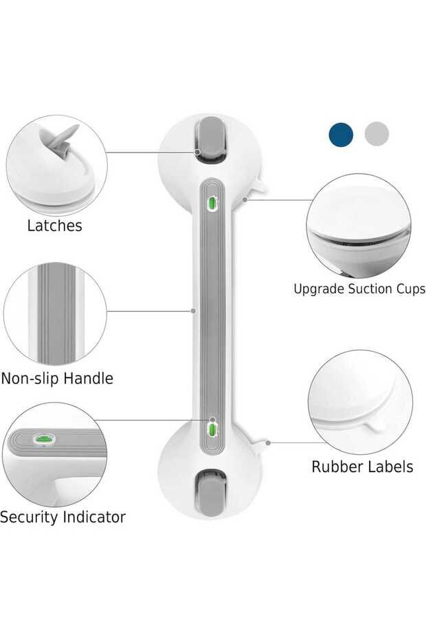 Bathroom grab bars with suction cups - 2