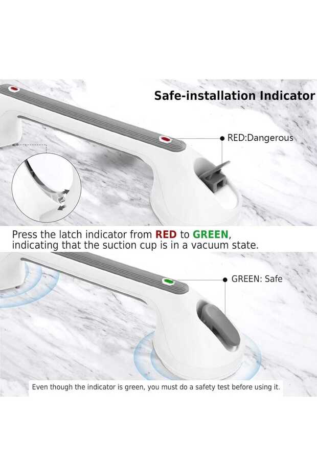 Bathroom grab bars with suction cups - 4