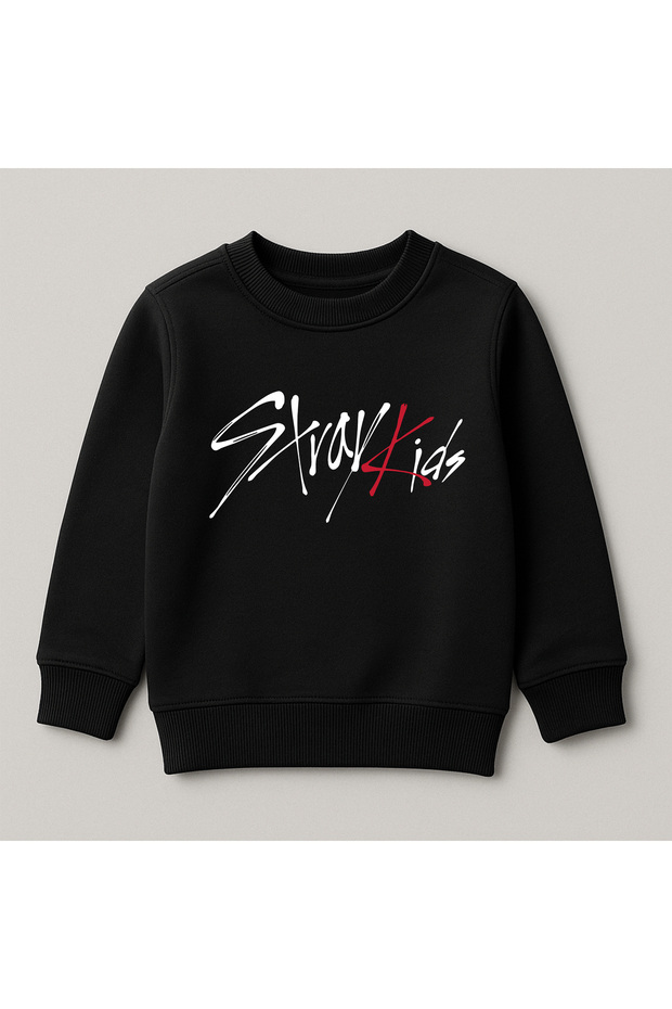 Stray Kids Printed Crew Neck 100% Cotton Kids Sweatshirt