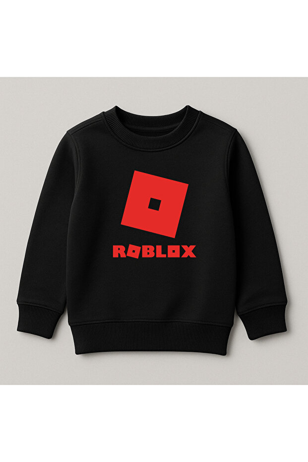 Roblox Printed Crew Neck 100% Cotton Children's Sweatshirt
