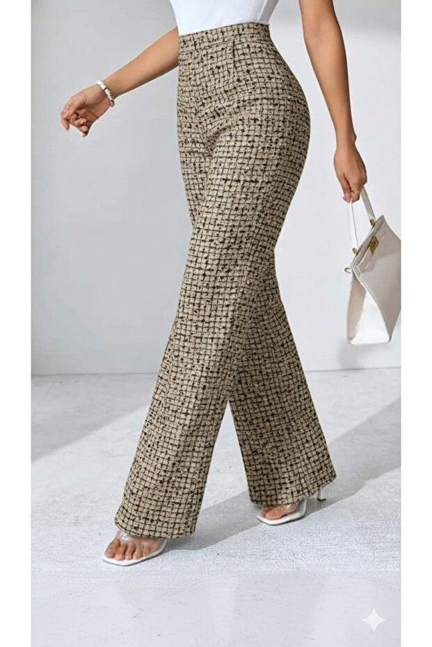 Women's High Waist Wide Leg Woven Pants