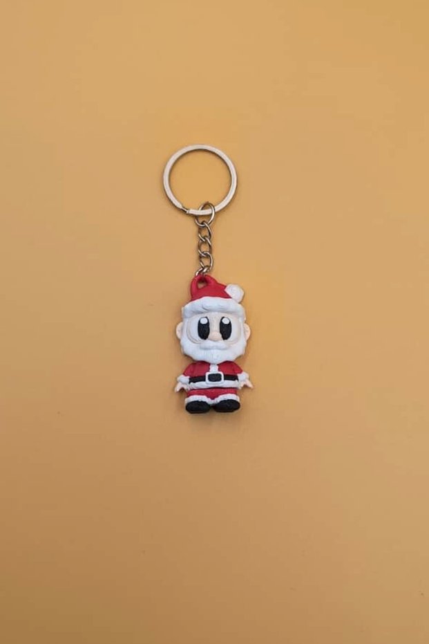 Cute Santa Claus Keychain – the Joy of the New Year Is with You! - Movable Keychain Bag Ornament Charm