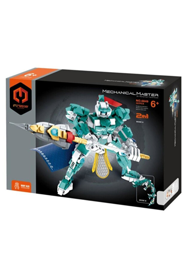 357-Piece 2-in-1 Five Tiger Generals Warrior Building Blocks Kit